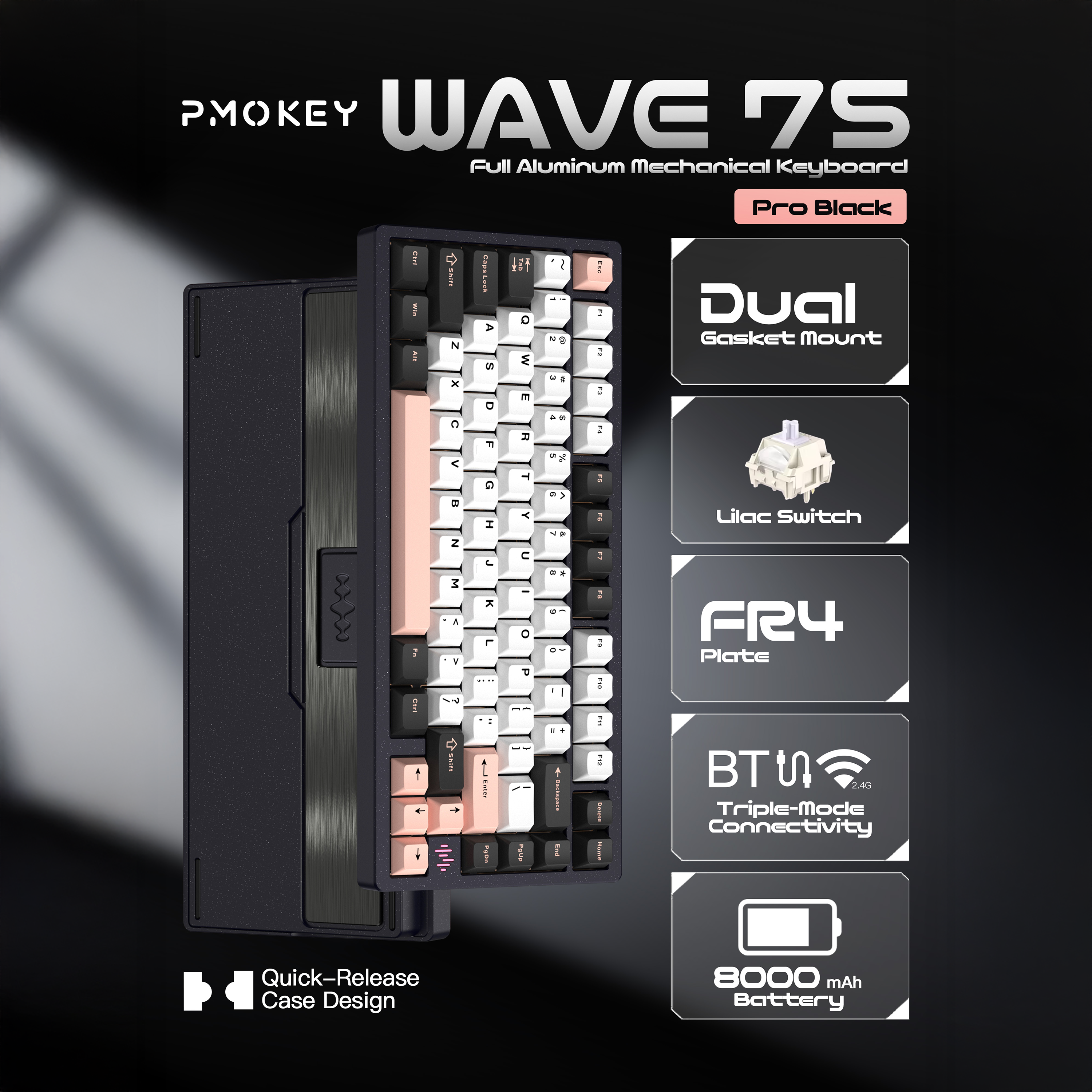 キーボードPMO wave75 Hiba【プロフ確認必須】 PMO - WAVE75 Mechanical Keyboard (pre order) – OZO Keyboards