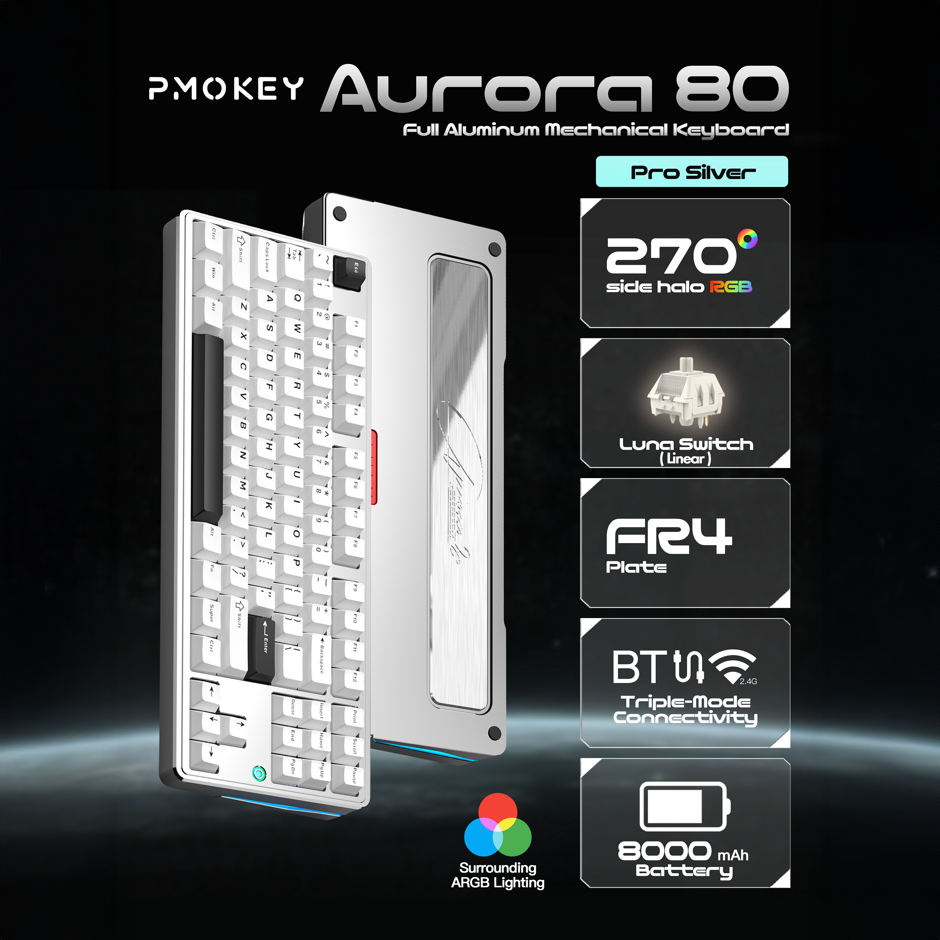 PMOKEY Aurora 80 CNC Aluminum Keyboard – WOBKEY PMOKEY Aurora 80 CNC Aluminum Keyboard – WOBKEY